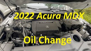 How To 2022 Acura MDX SHAWD 35L Oil Change and Reset Maintenance Light DIY Made Easy 0W20 [upl. by Ronica]