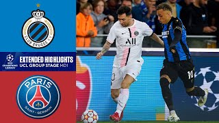 Club Brugge vs PSG Extended Highlights  UCL Group Stage MD 1  CBS Sports Golazo [upl. by Nanreh664]