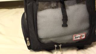 Snoozer Review Roll Around Travel Pet Carrier Backpack Medium Black [upl. by Enedan]