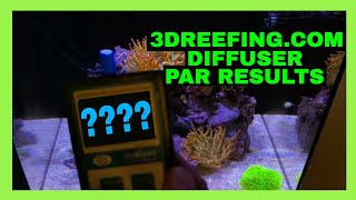 AI Prime Diffuser Par Results  3DReefing  Nano Reef Tank [upl. by Llenyaj]