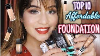 10 BEST Affordable FOUNDATION For INDIAN Skin Tone [upl. by Ann-Marie]