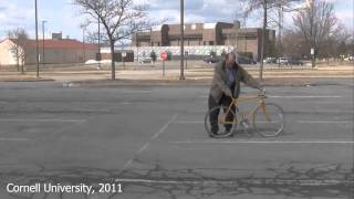 Yellow Bicycle Demo Rolling backwards unstable [upl. by Lein]