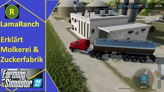 Farming Simulator 22 LamaRanch Erklärt Molkerei amp Zuckerfabrik [upl. by Oidgime146]