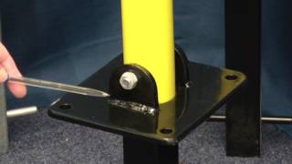 Spigot Based 610 Fold Down Parking Post Video from Ultra Secure Direct [upl. by Tarrah]