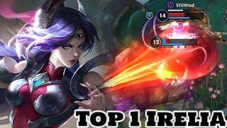 Wild Rift Irelia  Top 1 Irelia Gameplay Rank Challenger [upl. by Tlok]