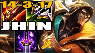 Wild Rift Jhin ADC Gameplay 14 3 17 Build amp Runes  Ranked [upl. by Firahs]