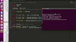 Python Convert Timestamp to Readable Time Local and UTC Time [upl. by Nogaem]