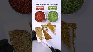 How to make Super shine Gold🎨satisfying asmrart mixedcolors [upl. by Rainah]