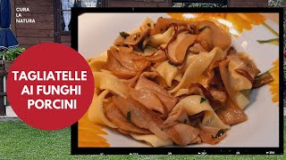 Tagliatelle ai funghi porcini secchi senza panna [upl. by Menashem]