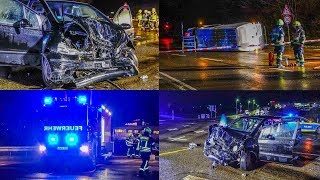 SPRINTER KIPPT NACH KREUZUNGSCRASH UM  FEUERWEHR im EINSATZ   GRÖSSERER SCHADEN [upl. by Knorring993]