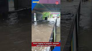 Navi Mumbai  Water logging in Sanpada  Juinagar underpass after heavy rain [upl. by Ulysses]