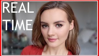 REAL TIME MAKEUP TUTORIAL  VLOGMAS 9 [upl. by Arramas806]