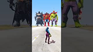 SUPERHEROES VS GIANT CHAINSAW HULK AND 3 HEAD RED HULK MATCH WHO IS THE POWERFUL 🔥 gta5 shorts [upl. by Carol]