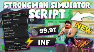 NEW Strongman Simulator Script PASTEBIN 2024 INF ENERGY AUTOFARM SPEED AUTO REBIRTH [upl. by Eiuol113]