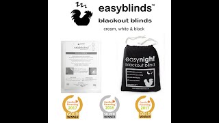 Easynight Blackout Blinds Black Version [upl. by Chaker]