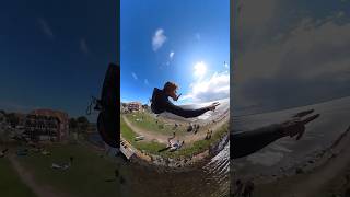 Huge Kitesurfing Jump over the pier 😱🤯 [upl. by Cotter]