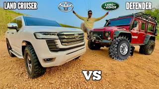 RC Defender Vs RC New Toyota Landcruiser Offroad Testing  Chatpat toy TV [upl. by Matthaeus]