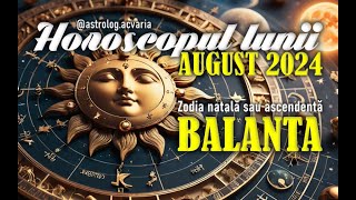 ♎BALANTA 🌼 Horoscop AUGUST 2024 Subtitrat RO 🌼LIBRA AUGUST 2024 HOROSCOPE [upl. by Balbur]