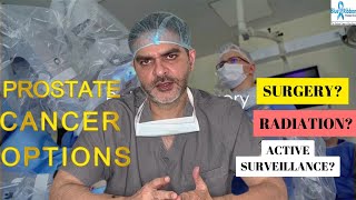 Prostate Cancer Treatment Options  active surveillance  Hormones  radiation  Robotic surgery [upl. by Sillad]