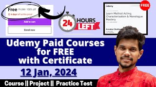 How to get Udemy Courses for FREE in 2024  Udemy Coupon Code 2024  Latest Udemy Coupons [upl. by Assylem]