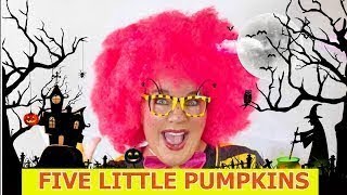 Five Little Pumpkins Halloween Song  Counting Songs amp Nursery Rhymes For Babies amp Toddlers [upl. by Gustavo]