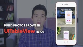 UITableView with Swift Use Table View to Build a Photos Gallery App [upl. by Annatnom]