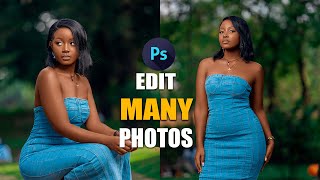 How to Edit Many Photos in Photoshop [upl. by Brenza]