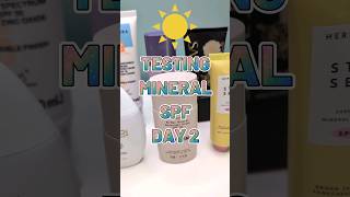 Good Molecules Sheer Mineral Sunscreen DAY 2 TRYING MINERAL SUNSCREEN [upl. by Anuahc]