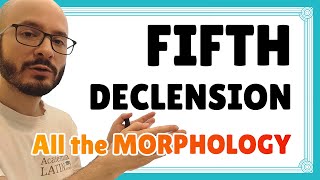 FIFTH DECLENSION 🏛️ TABLE with MORPHOLOGY ‹ Latin course 716 [upl. by Zirtaeb]