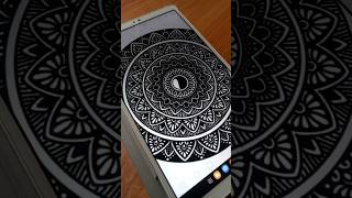 IBISPaint Digital Mandala Art 🎨 😊 youtubeshorts shortsfeed trendingshorts viralshorts art [upl. by Ojillek]