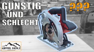 Günstige Handkreissäge Einhell TC CS 1250  Was taugt eine günstige Säge Handkreissägen Test [upl. by Milinda]