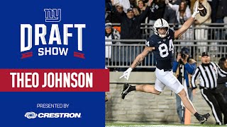 Giants Draft Theo Johnson INSTANT REACTION  New York Giants [upl. by Akkim]