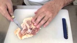 How to debone a chicken thigh [upl. by Yesteb]