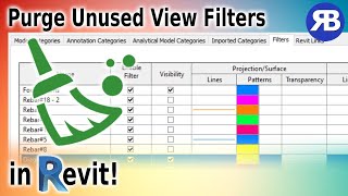 Revit Snippet Purge Unused View Filters [upl. by Steward]