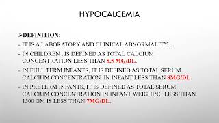 Hypocalcemia Dr Mariz Abdo undergraduate [upl. by Mllly]