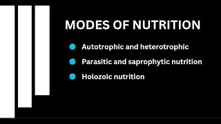 Modes Of Nutrition I Life Processes I Digestion I Biology [upl. by Curtis]