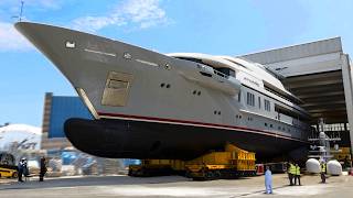 ▶️YACHT PRODUCTION line🚤💦 Manufacturing boats➕SuperYachts – How its made Boat amp Yacht Building [upl. by Jason]