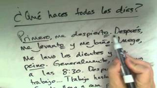 Asking and Answering Questions in Spanish Part 8 Daily Routine Questions [upl. by Massarelli303]