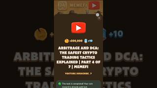 ARBITRAGE AND DCATHE SAFEST CRYPTO TRADING TACTICS EXPLAINED  PART4 OF 7  MEMEFI [upl. by Pinckney510]