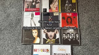 Charity shop haul  unboxing the singles collection by Britney Spears cd [upl. by Oirobil]