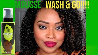 🥰🤗Mousse Wash amp Go  Pardon My Fro Mousse 😅🥰 [upl. by Dalohcin]