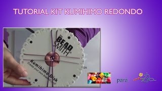 Iniciación a la técnica Kumihimo redondo tutorial en español [upl. by Annahc]