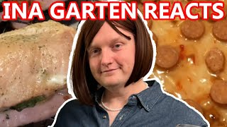 INA GARTEN REACTS TO SCARY YOUTUBE RECIPES w Not Sure Whats Cooking [upl. by Eednam121]