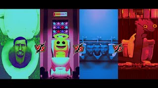 SKIBIDI TOILET ORGINAL VS LEGO VS GIGACHAD VS TOOTHLESS TOBATTLE [upl. by Eiggep]