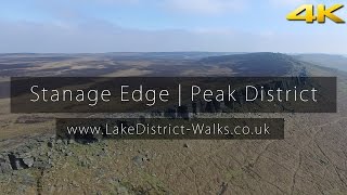 Peak District Walks Stanage Edge Climbing  Phantom 3 Drone 4KUHD [upl. by Reffotsirhc]