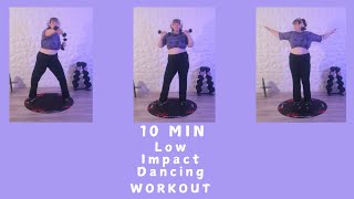 10 MIN Low impact dancing workout with light weights for fat loss weightlossworkout workout [upl. by Ennaed357]