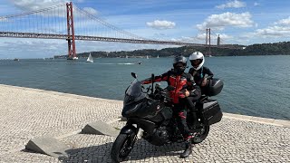 Una settimana in moto da Savona a Tarifa Lisbona e Madrid con hondant1100 [upl. by Doig]