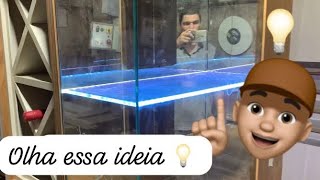 Como fazer prateleira de vidro com led para cristaleira com participação especial [upl. by Roseline]