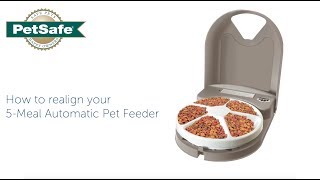 How To Realign Your PetSafe® 5Meal Automatic Pet Feeder [upl. by Langer]