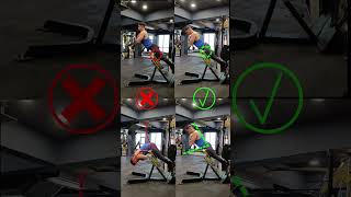 Hyperextension Exercise Mistake ❌shorts gym bodybuilding fitness viral [upl. by Ahsimat467]